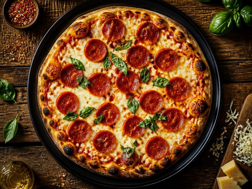 Pizzas rondes